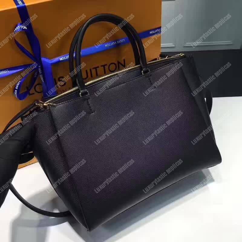LV Lockmeto Handbag Luxury Leather Noir