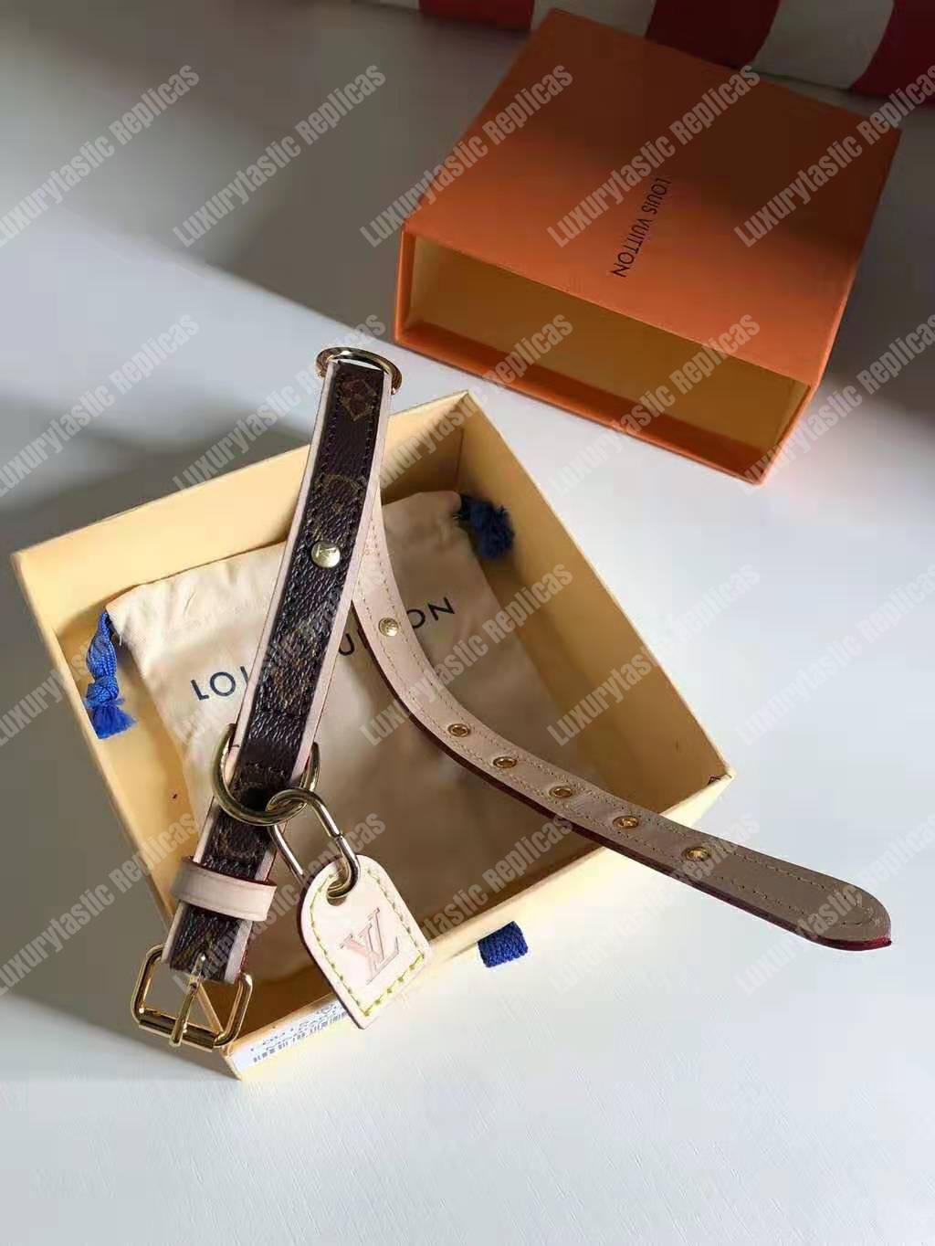 LV Baxter Dog Collar PM Monogram