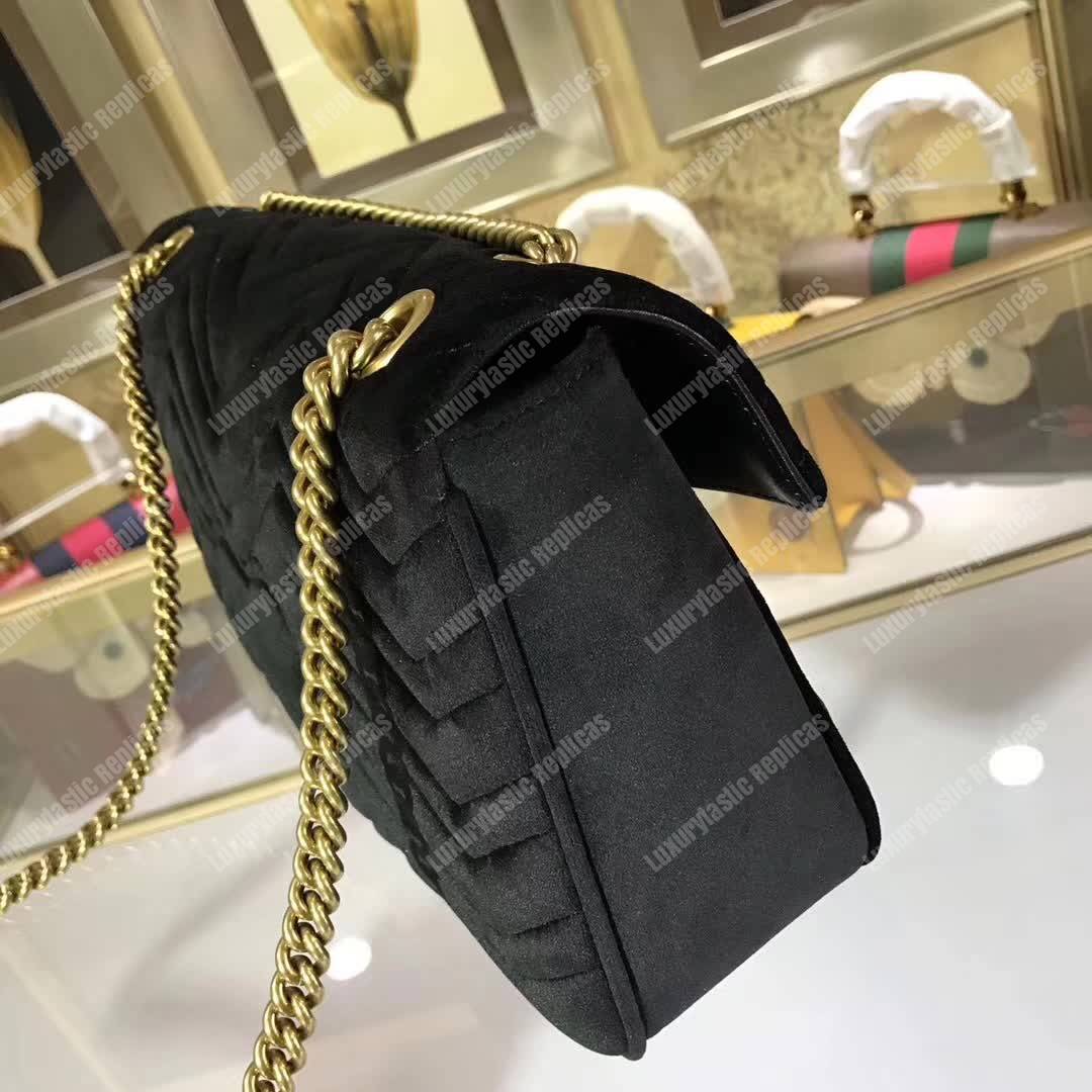 G*u*i gg marmont medium velvet bag dragon