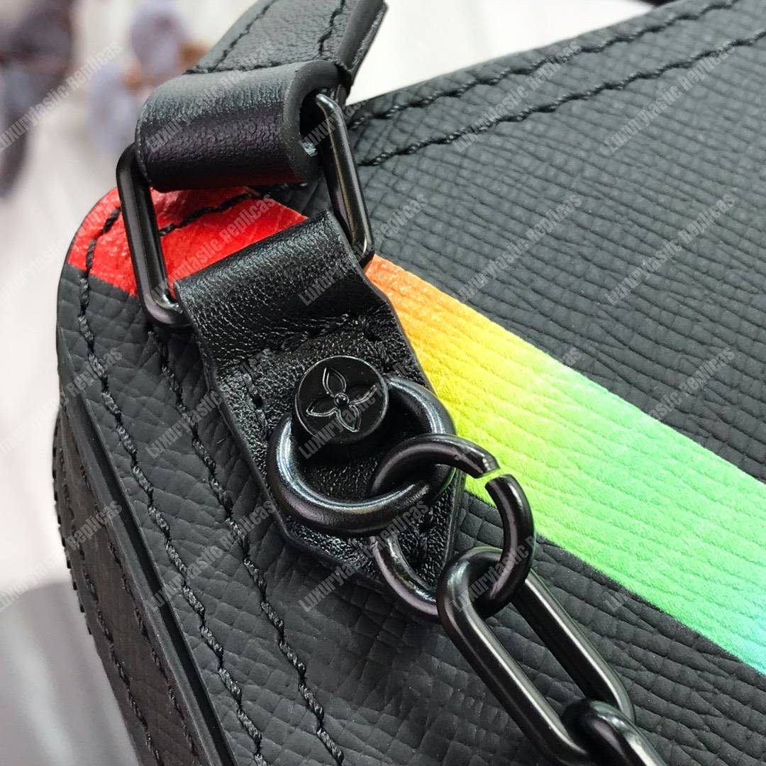 LV Abloh Mini Soft Trunk Taiga Leather