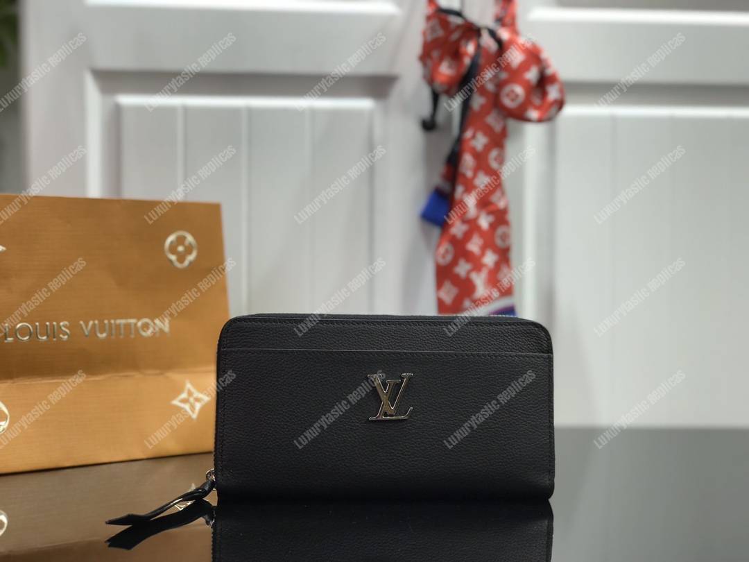 LV Lockme Zippy Wallet Noir