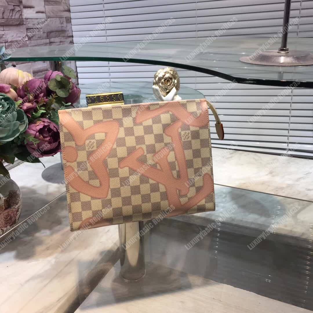LV Toiletry Pouch 26 Damier Azur Canvas