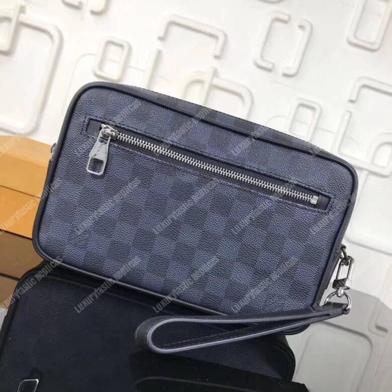 LV Kasai Clutch Damier Graphite Canvas