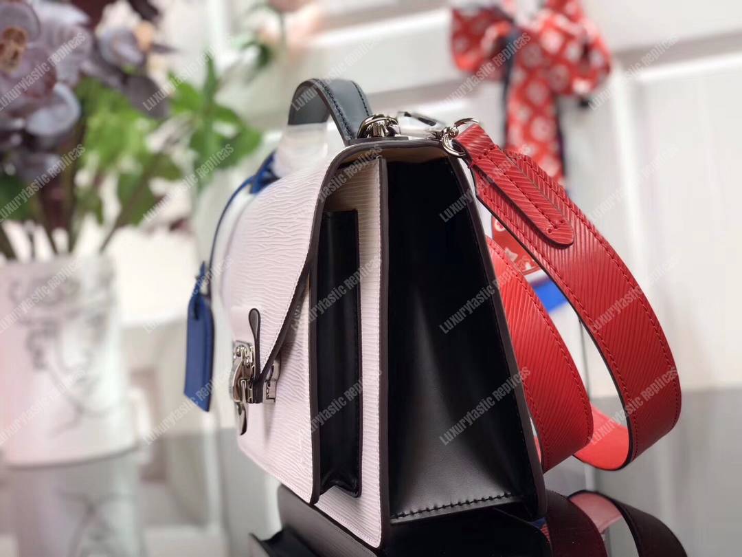 LV Pochette Epi Leather Black/White
