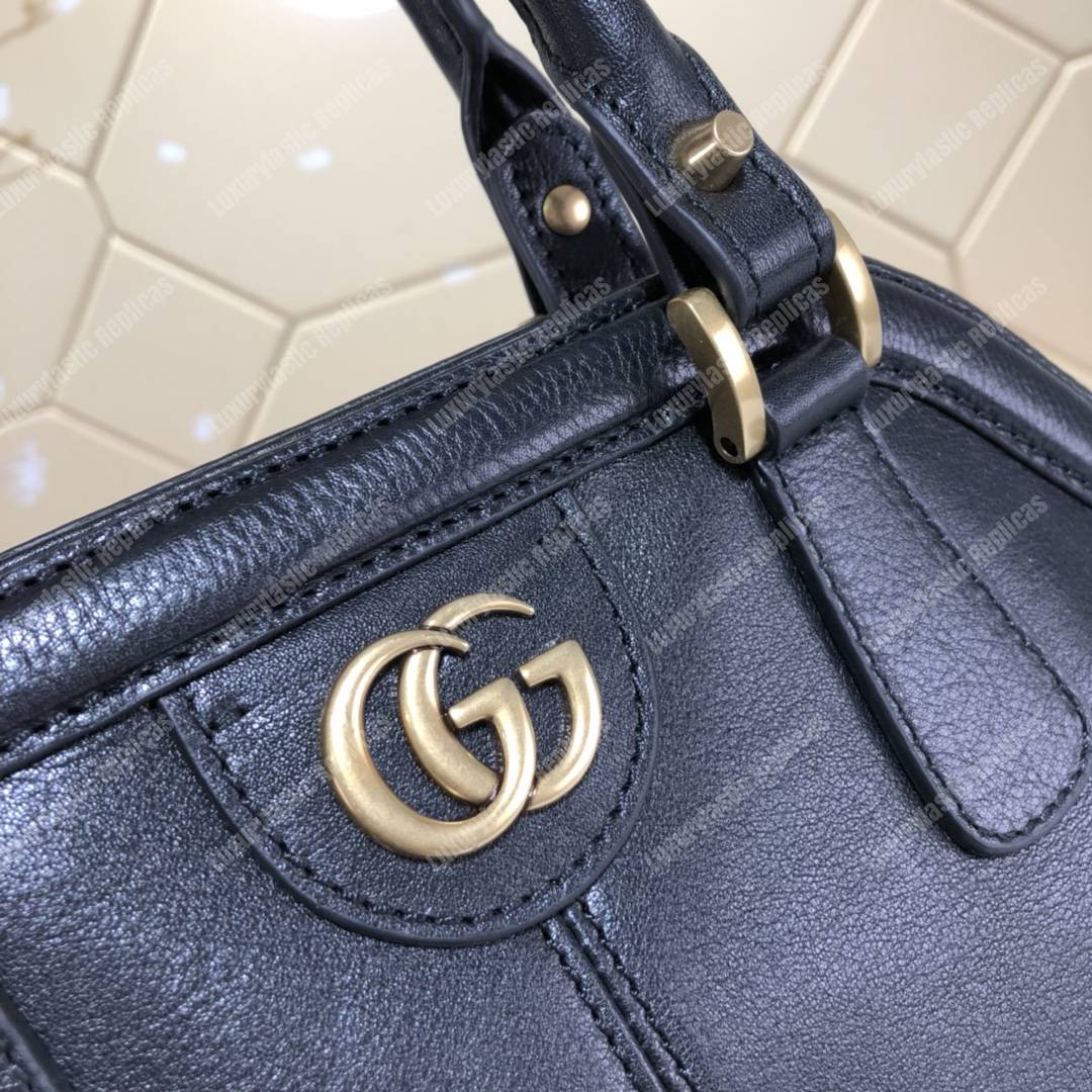 G*u*i re(belle) medium shoulder bag leather black