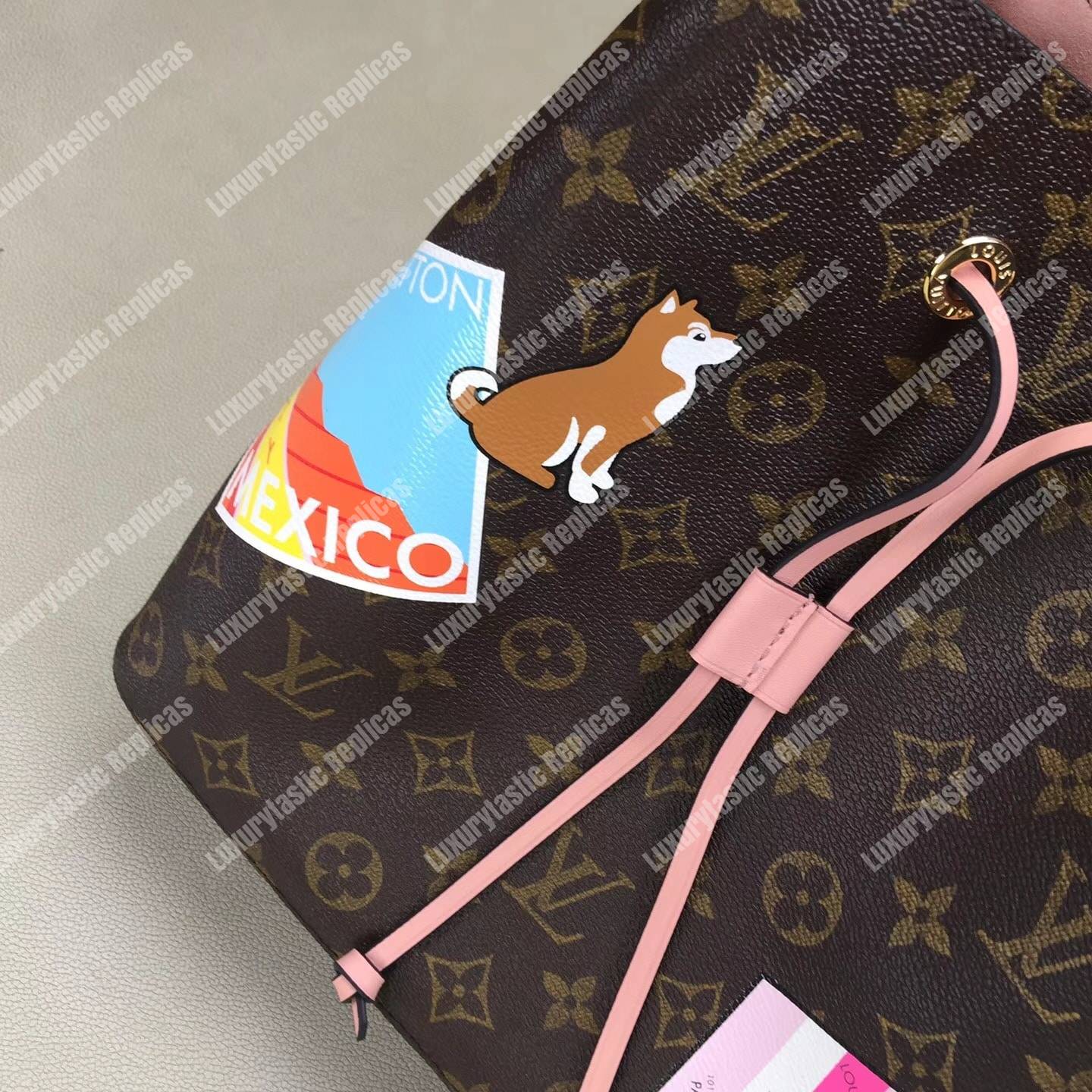 LV NéoNoé Monogram Special Edition Pink