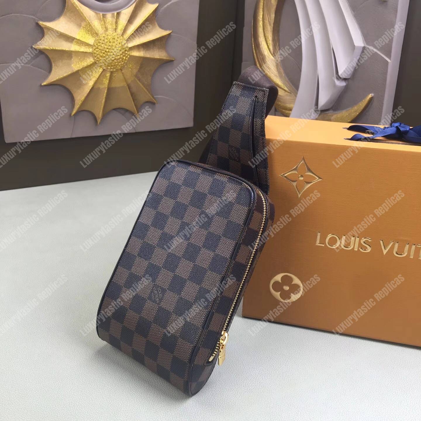 LV Geronimos Messenger Bag Damier Ebene