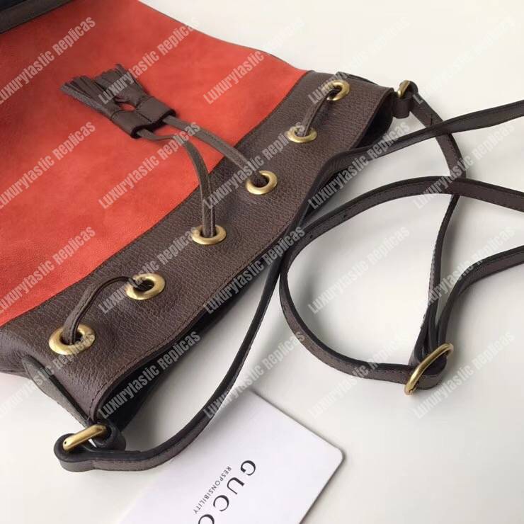 G*u*i ophidia bucket bag orange