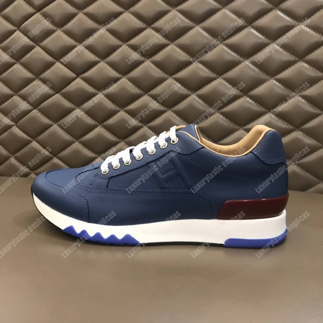 H**mes trail sneaker blue