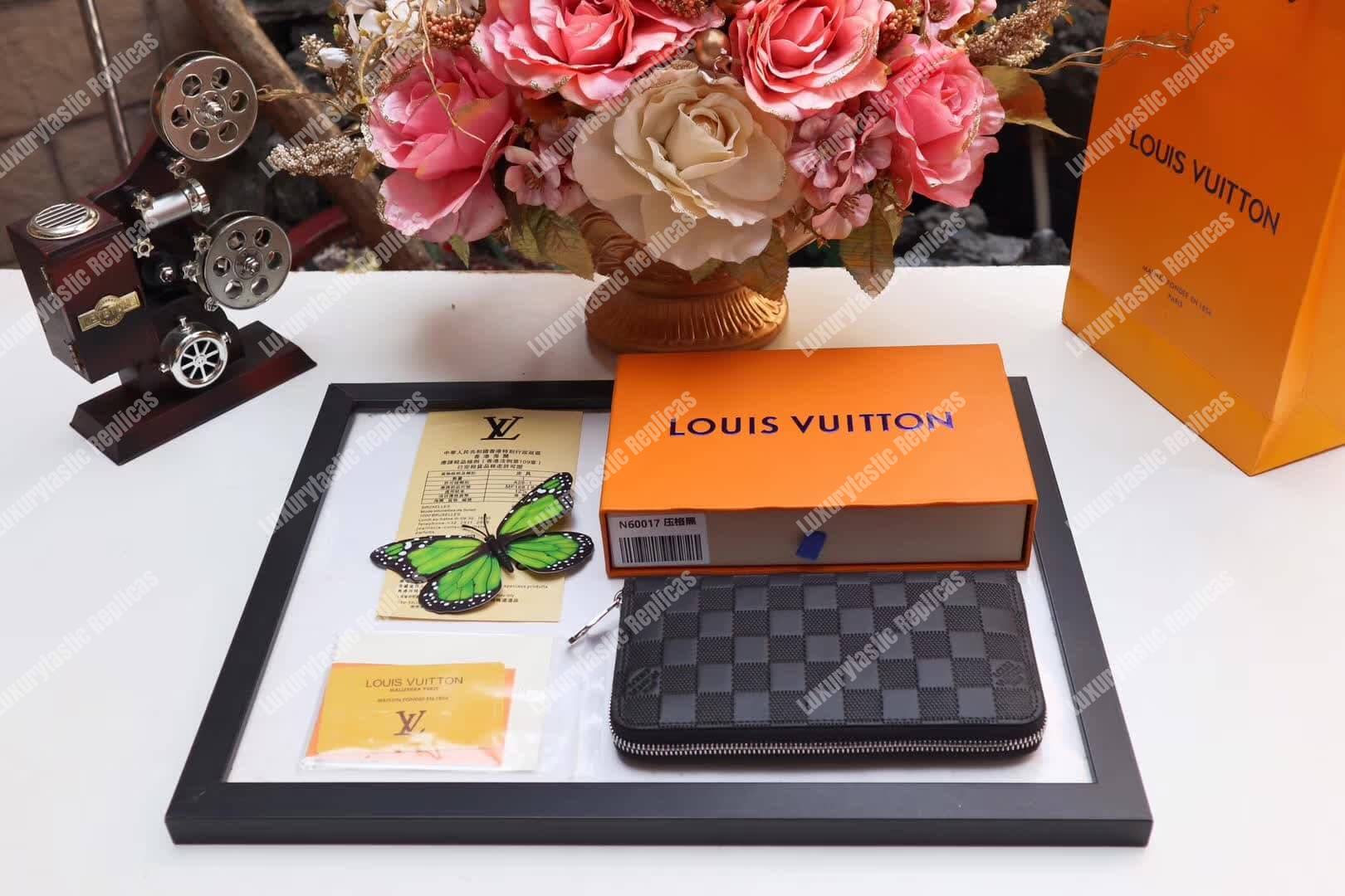 LV Zippy Wallet Vertical Damier Infini Leather Astral