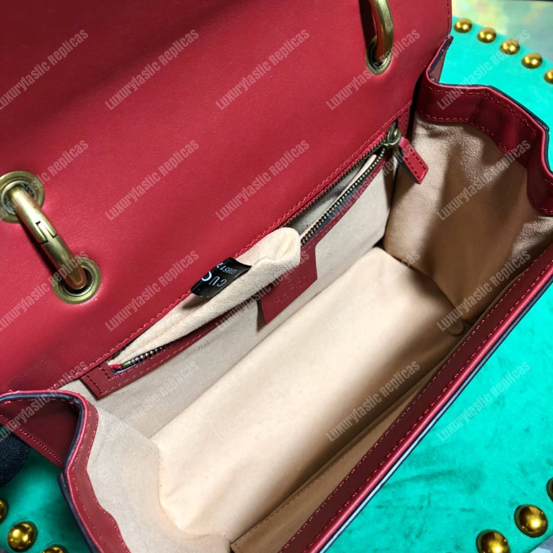 G*u*i queen margaret leather bag red