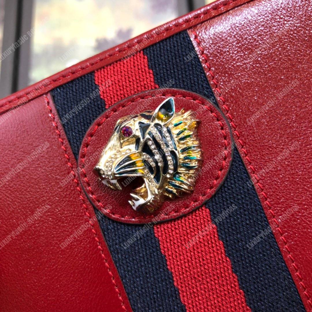 G*u*i rajah zip around wallet leather red