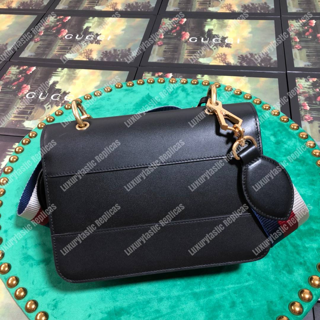 G*u*i queen margaret leather bag black
