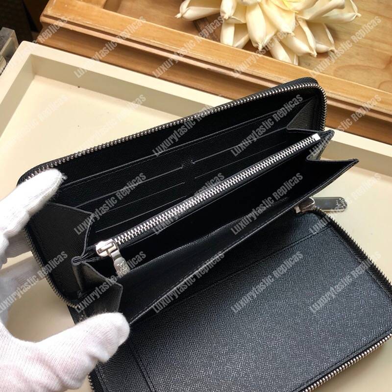 LV Zippy Organizer Epi Leather Black