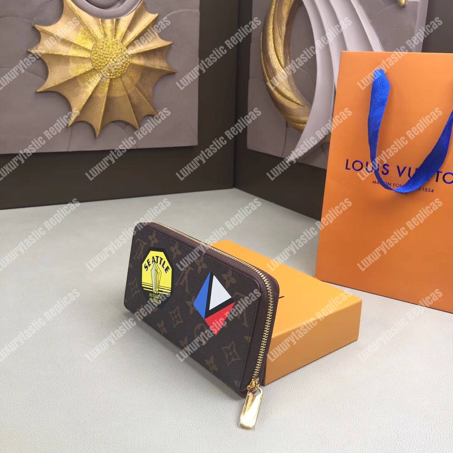 LV Zippy Wallet My LV World Tour Monogram Fuchsia