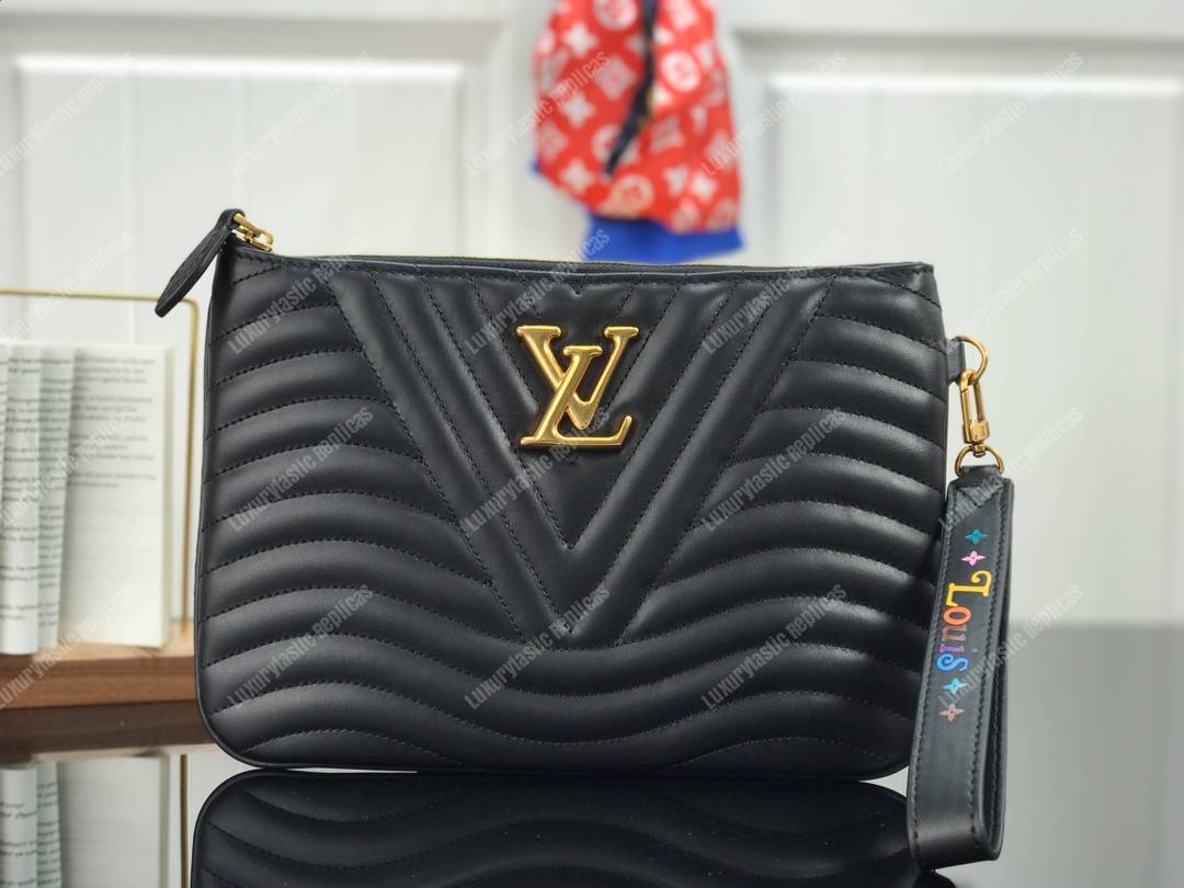 LV New Wave Zip Pochette Ecarlate red