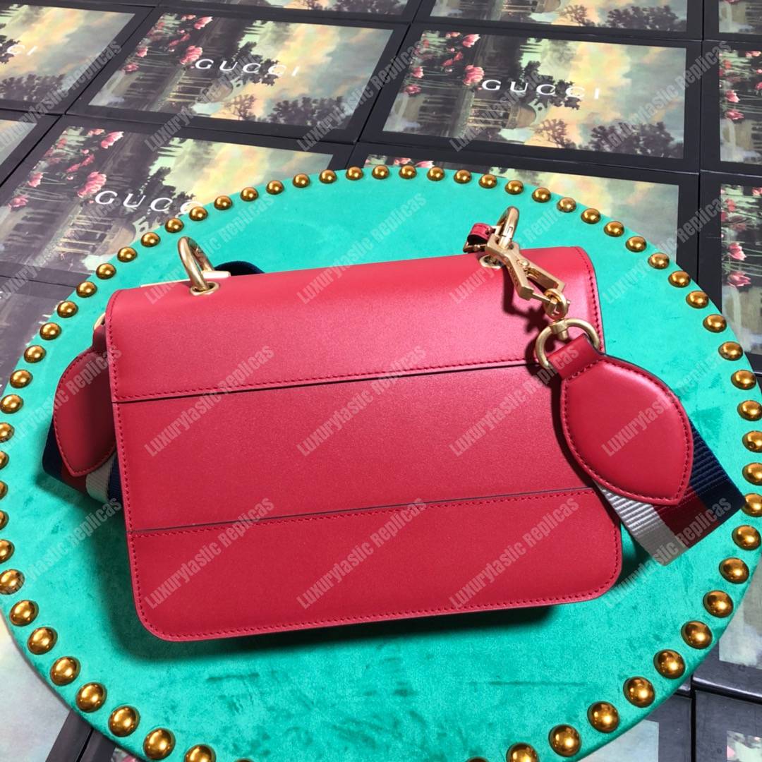 G*u*i queen margaret leather bag red