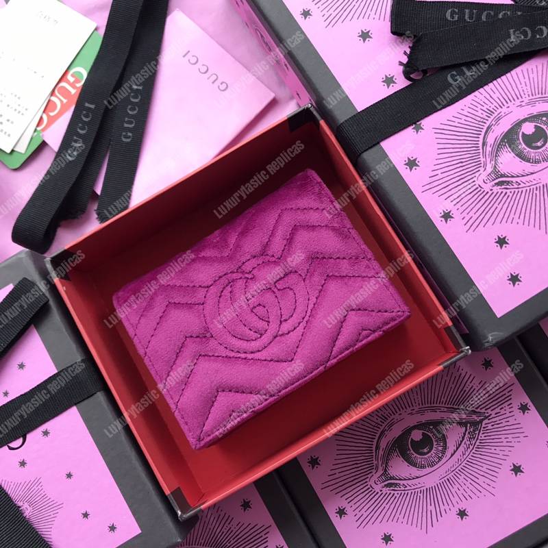 G*u*i gg marmont card case velvet magenta