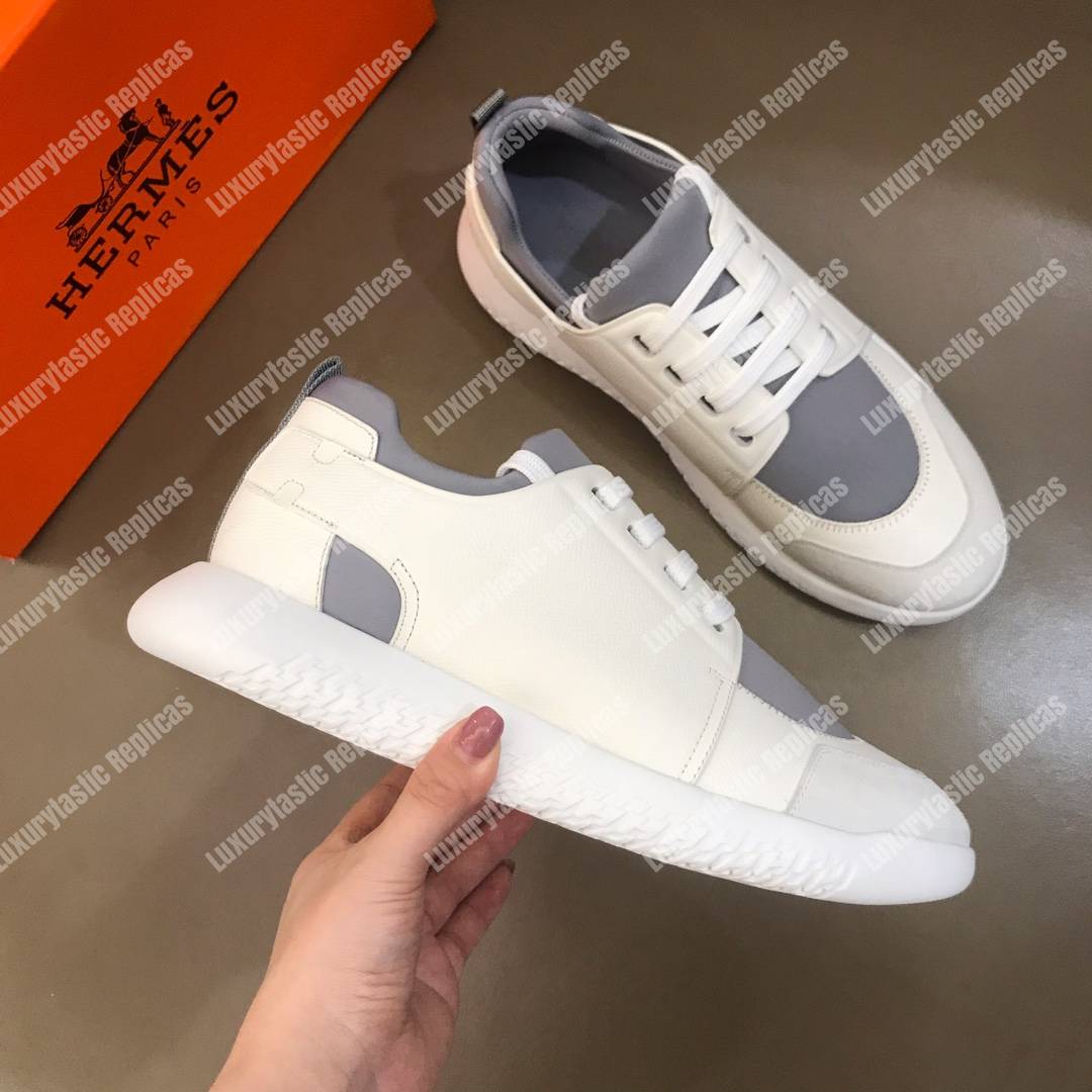 H**mes trail sneaker multicolore white