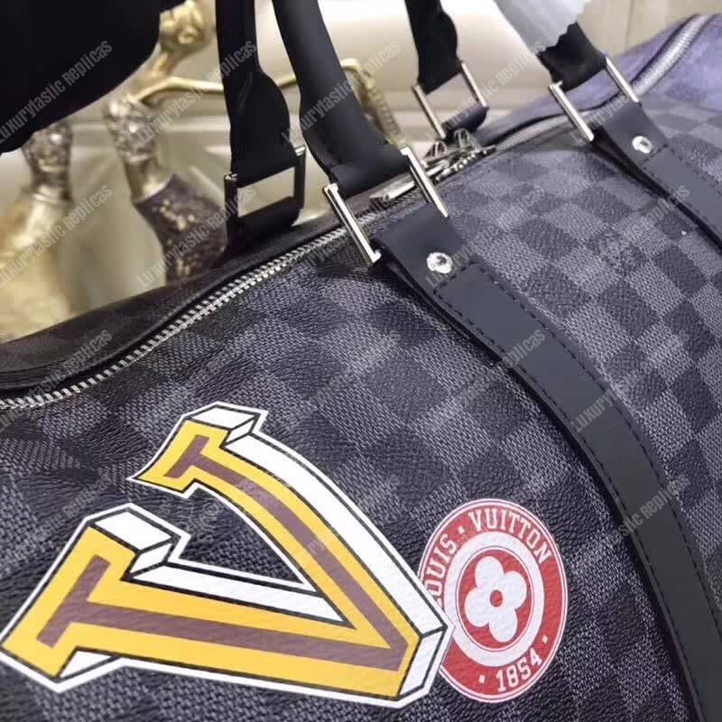 LV Keepall Bandouliere 45 Bag Damier Graphite Canvas LV League