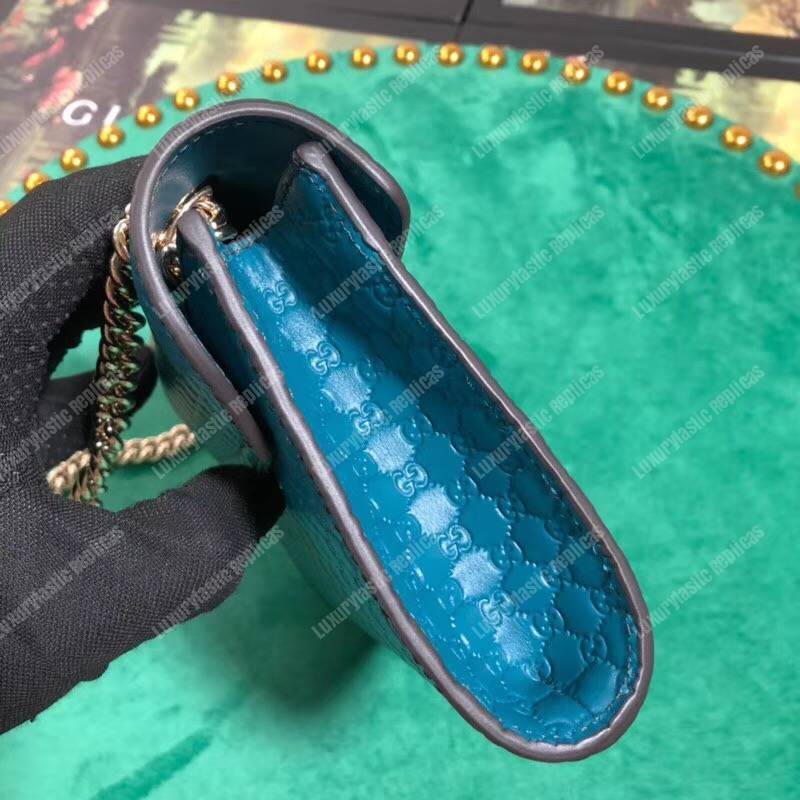 G*u*i emily mini micro G*u*issima bag blue