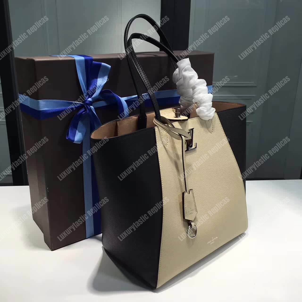 LV Lockme Cabas Bag Vanilla Noir
