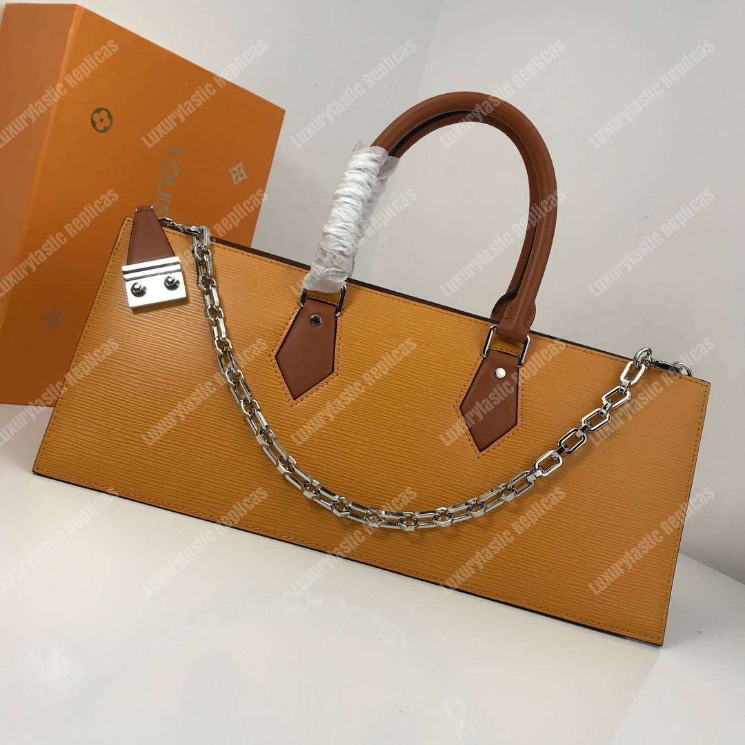 LV Epi Sac Tricot Bag Safran Yellow