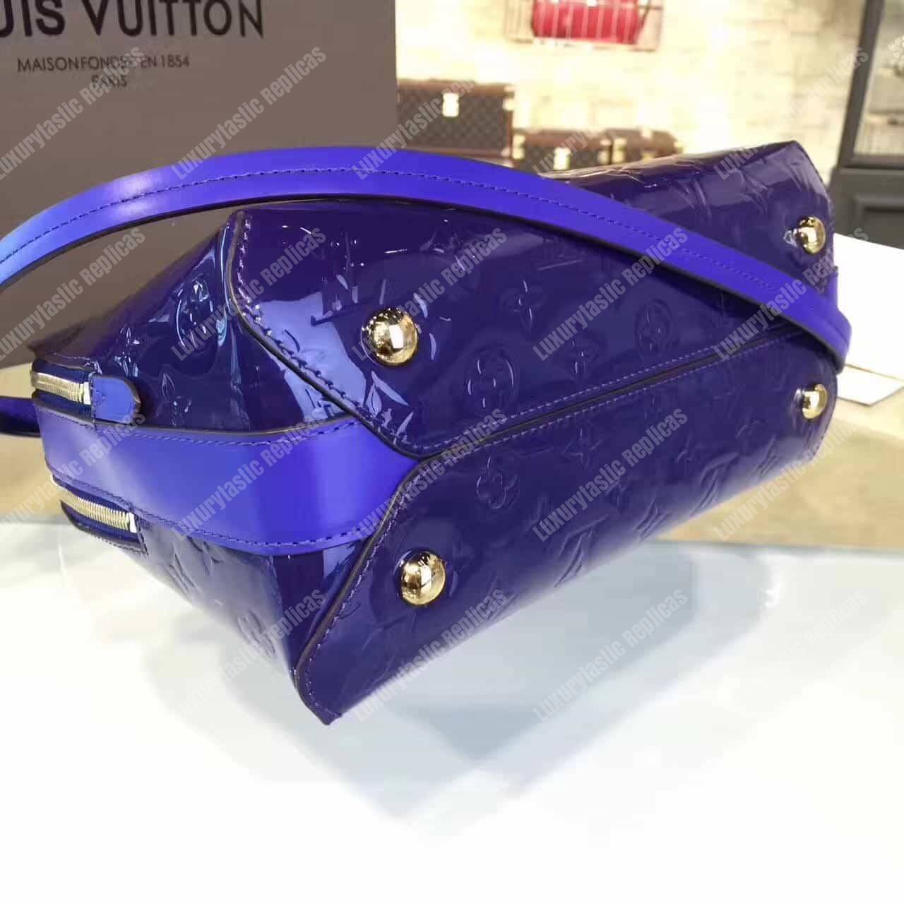 LV Melrose Monogram Vernis Blue