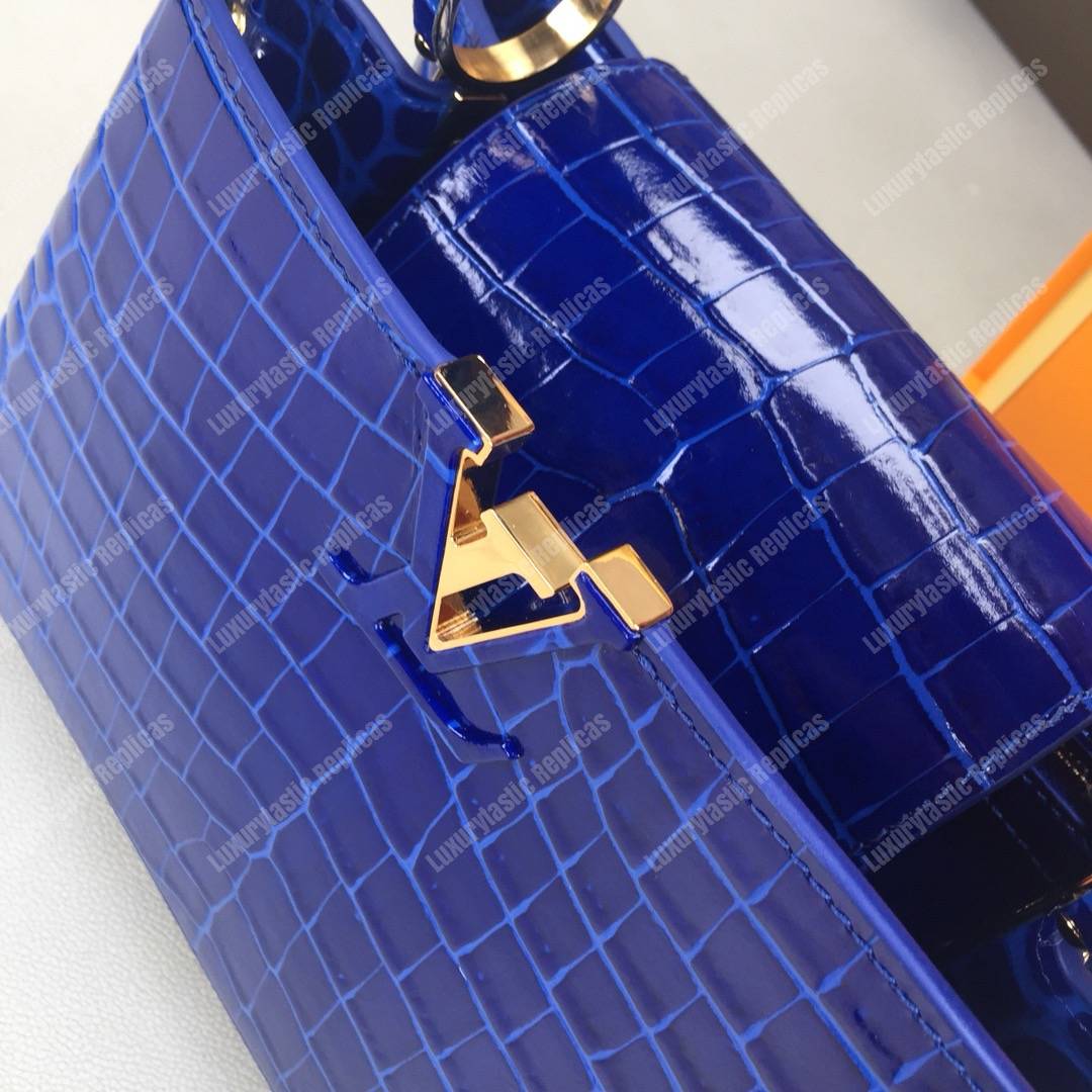 LV Capucines BB Crocodilien Brillant Saphir