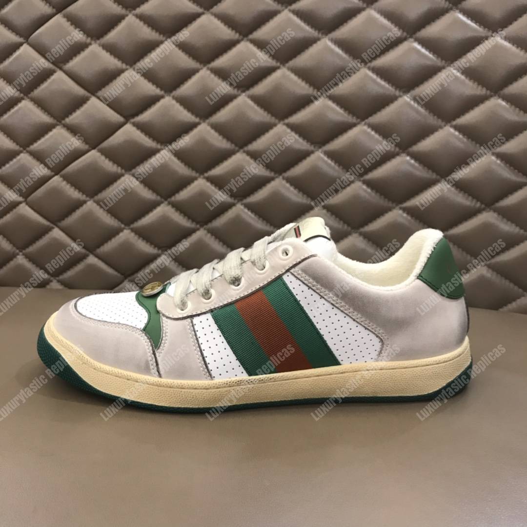 G*u*i screener leather sneaker white