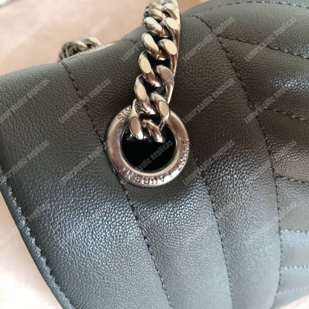 Saint Laurent Classic Large Soft Envelope Dark Anthracite