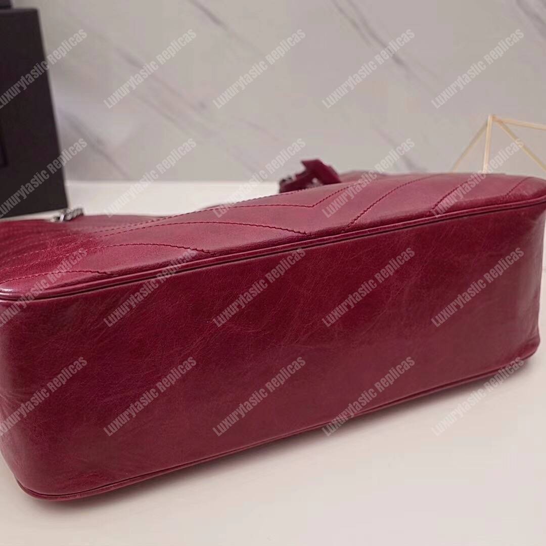 Saint Laurent Large Niki Shopping Bag Dark Red