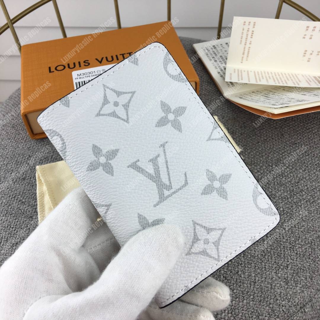 LV Pocket Organiser Taiga Monogram White