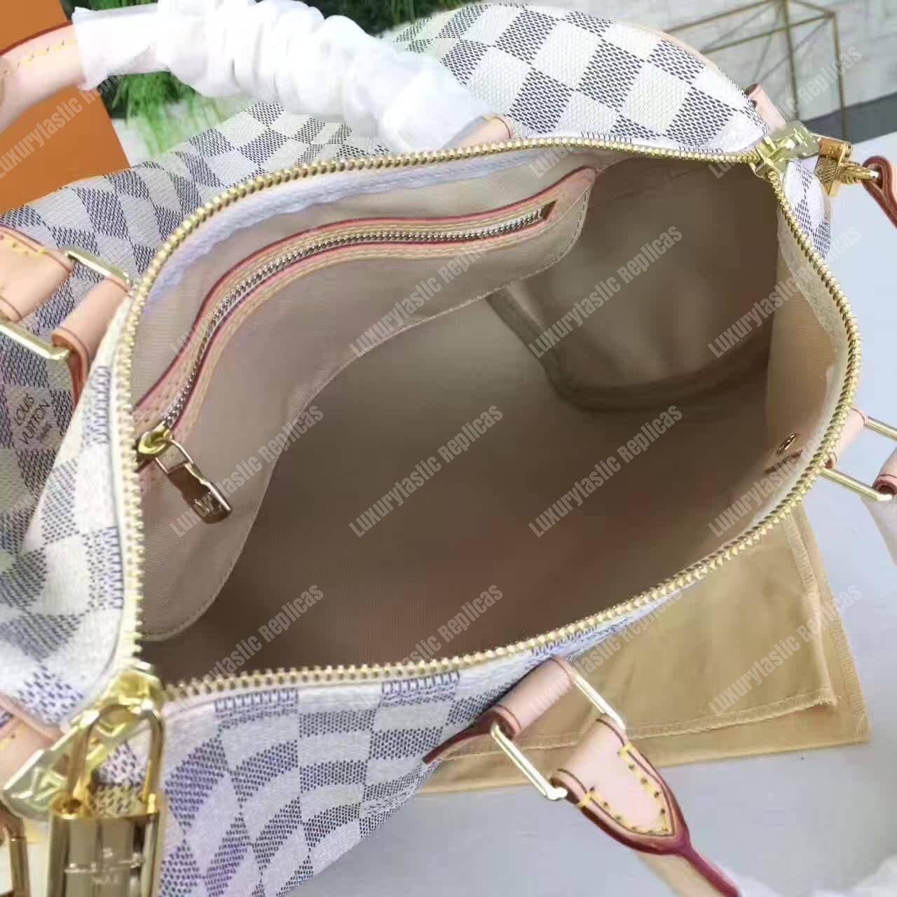 LV Speedy Bandouliere 35 Damier Azur Canvas