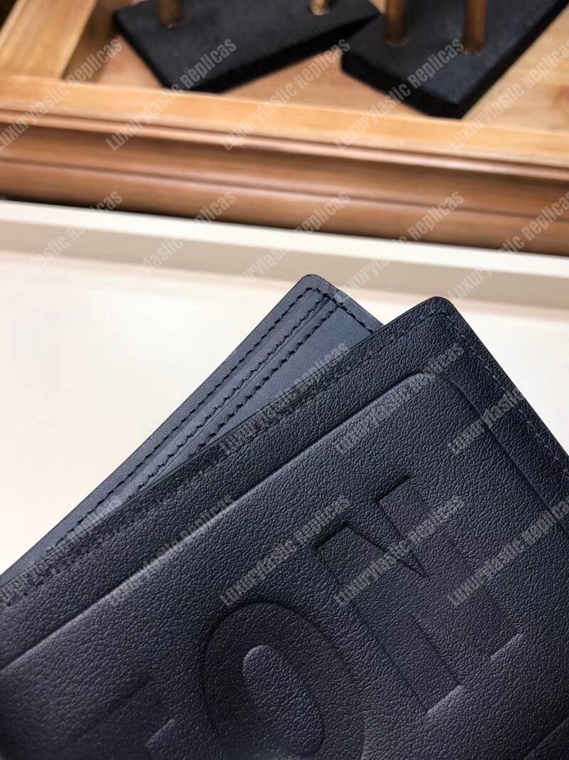 LV Fall-Winter 2018 Multiple Wallet Dark Infinity Leather