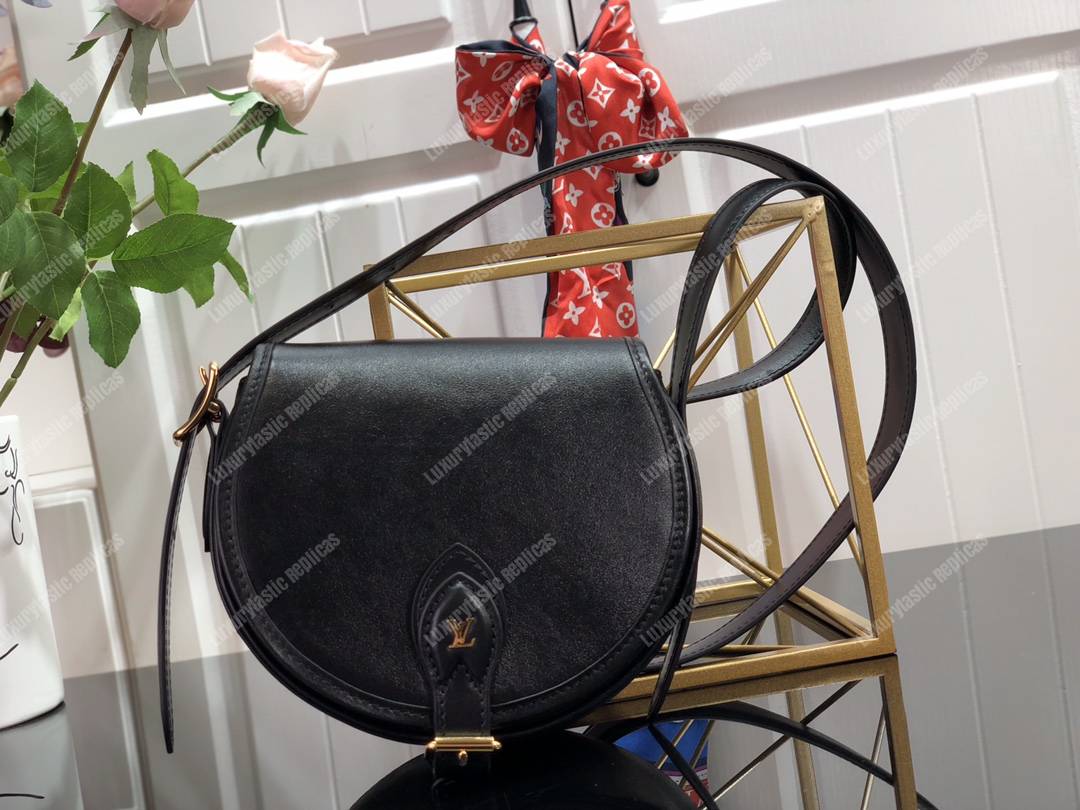 LV Tambourin Calf Leather Noir