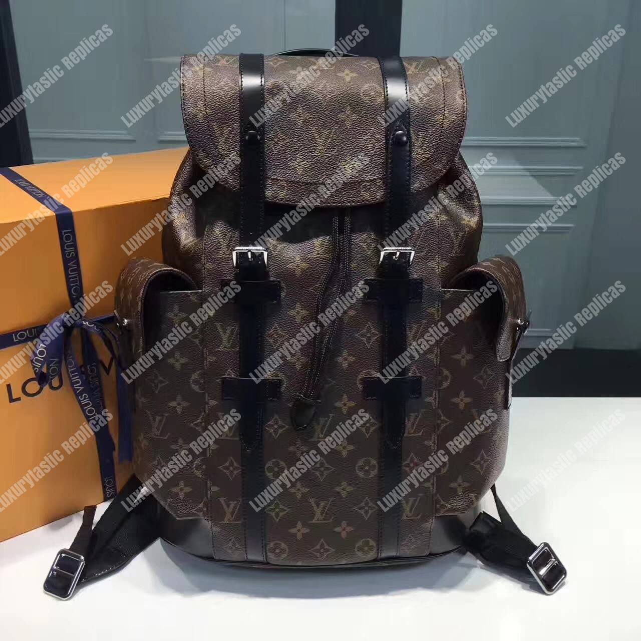 LV Christopher PM Monogram Macassar Canvas