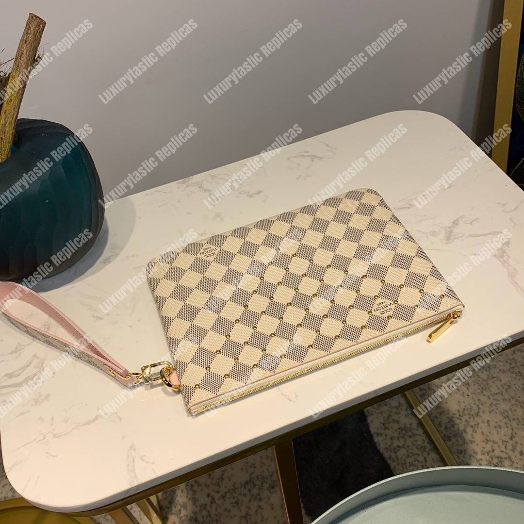 LV City Pouch Damier Azur Canvas