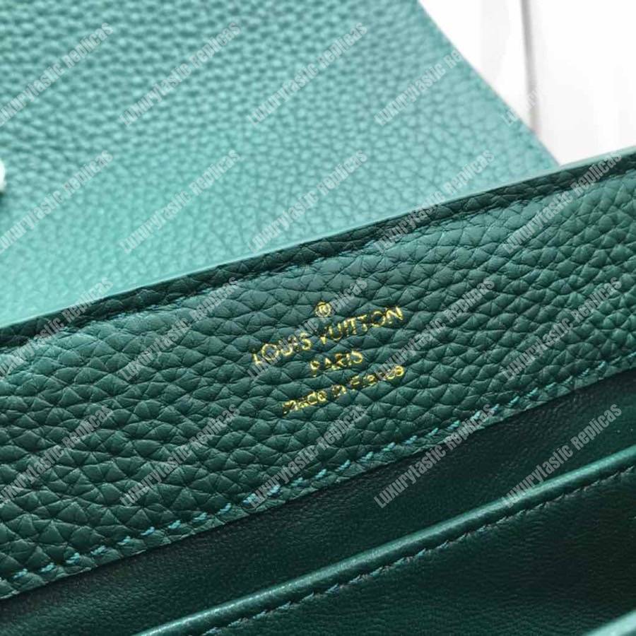 LV Capucines Mini Taurillon Python Emeraude