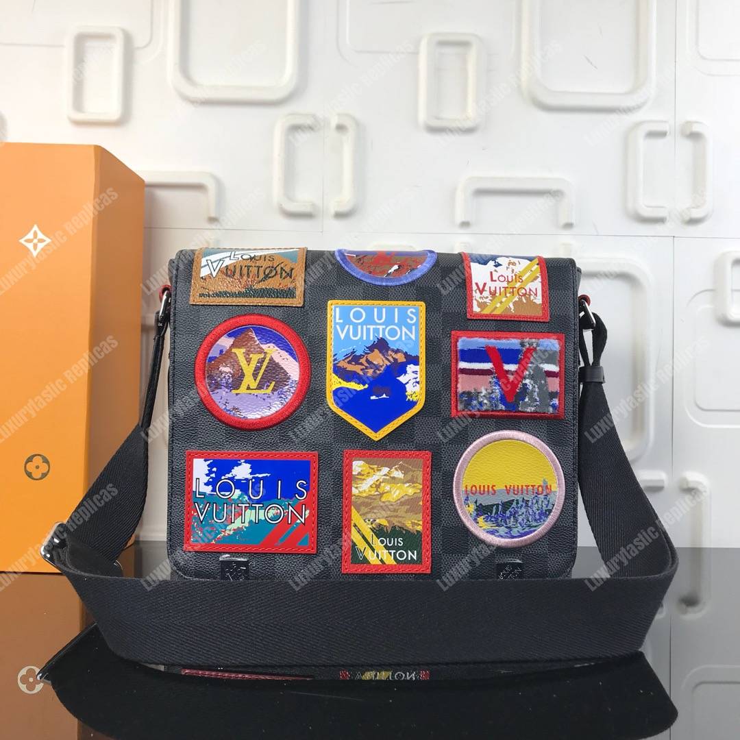 LV District Messenger PM Damier Graphite Canvas Alps