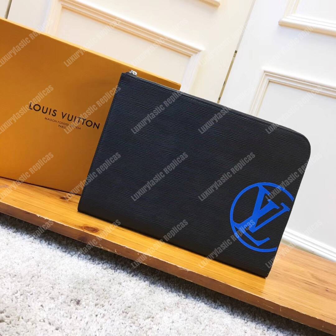 LV Pochette Jour GM Epi Leather Bleu Marine