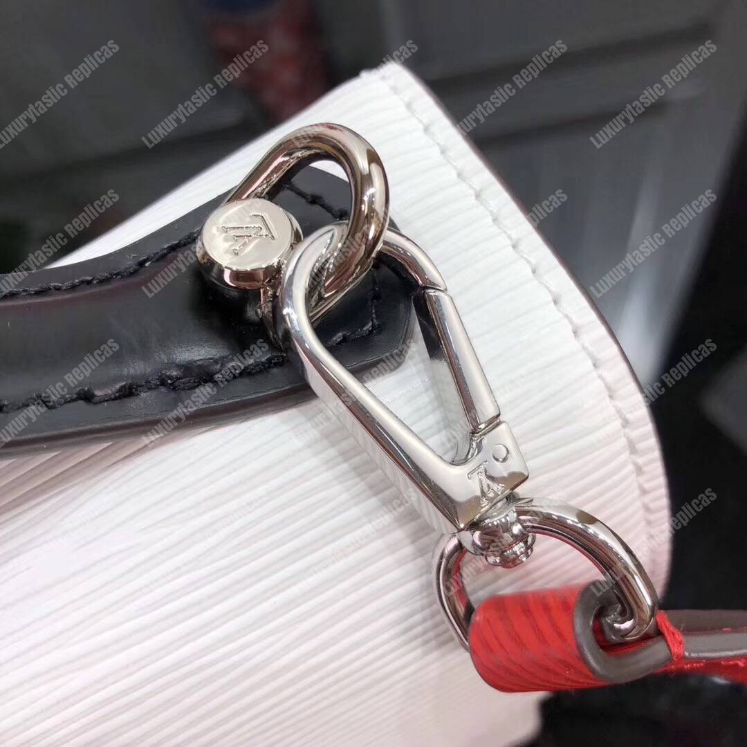 LV Pochette Epi Leather Black/White