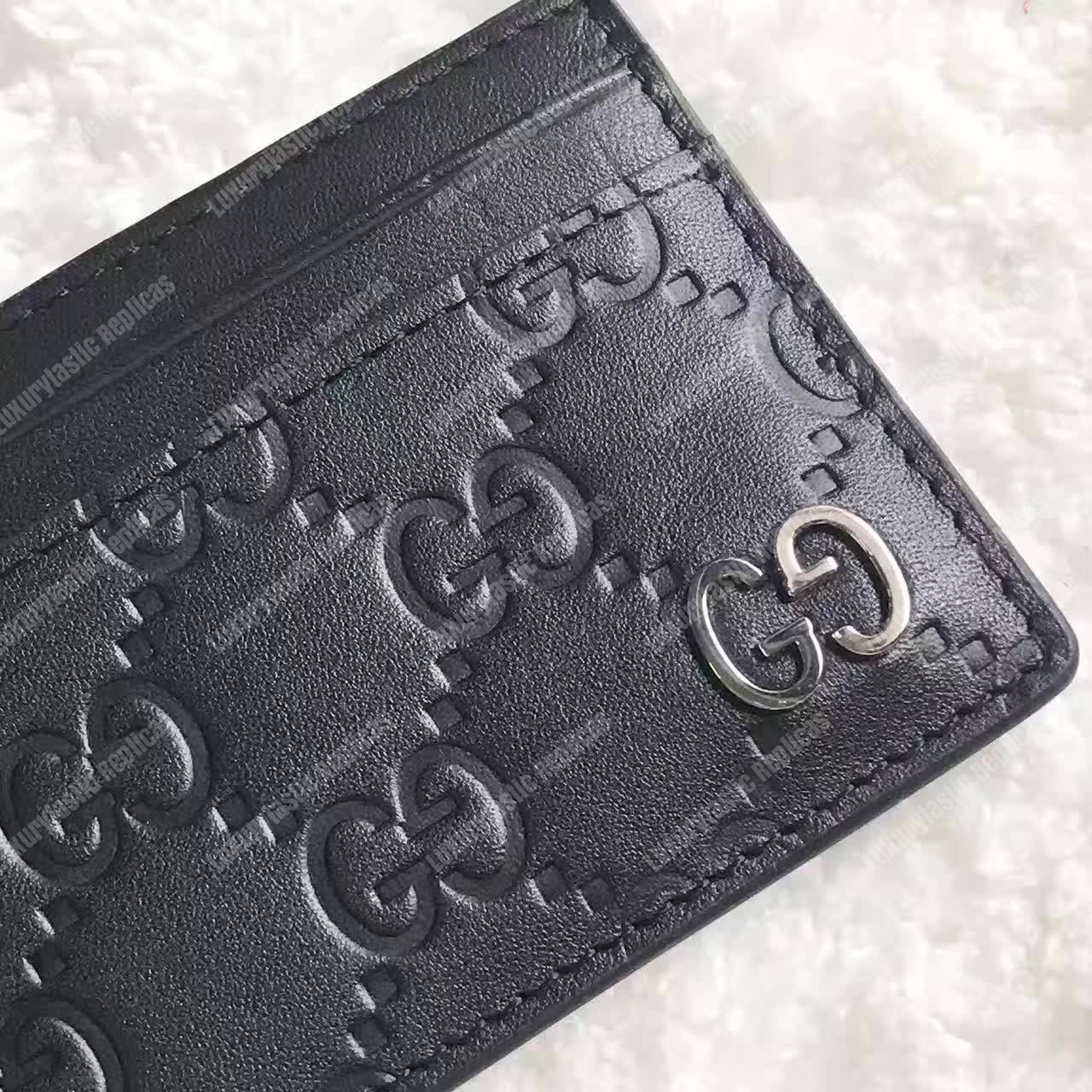G*u*i signature card case black