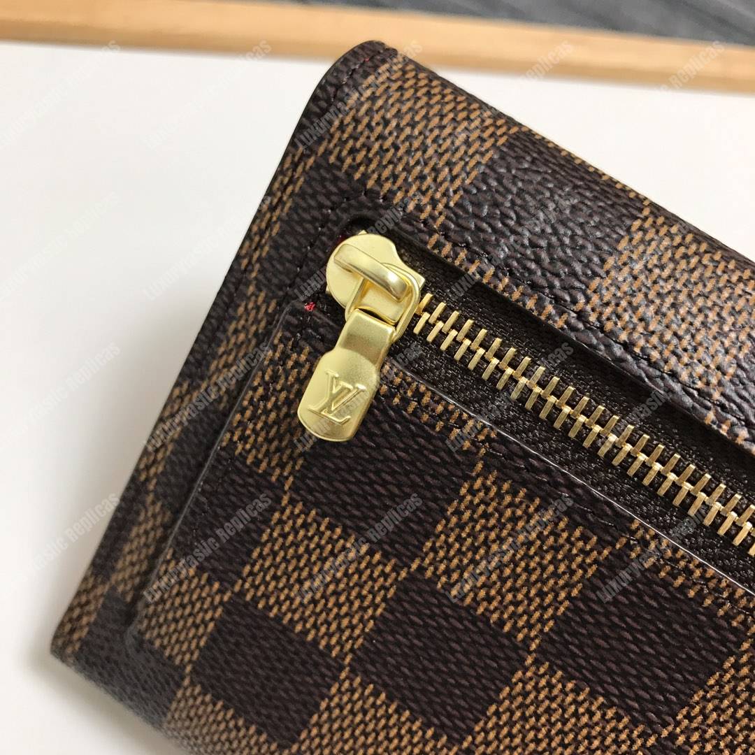 LV Portefeuille Koala Tri-Fold Wallet Damier Ebene