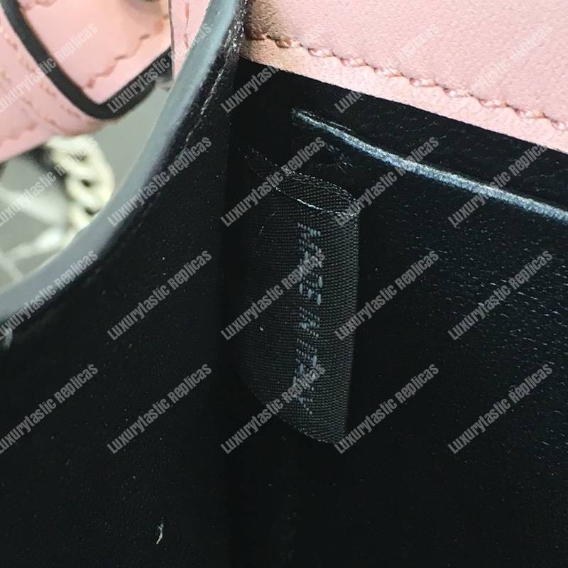 Pra*a cahier calf leather bag pink