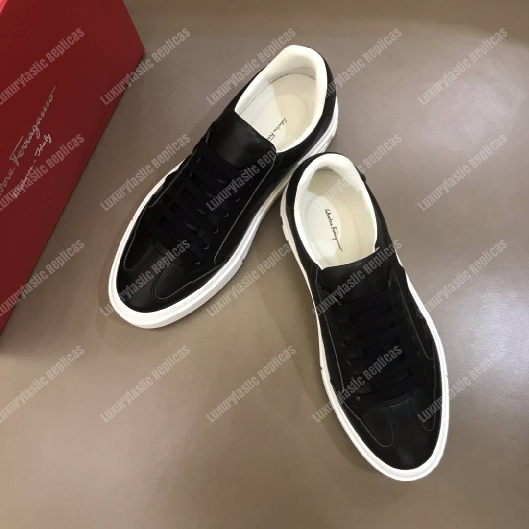 Salvatore Ferragamo Gancini Sneaker Shoe Black