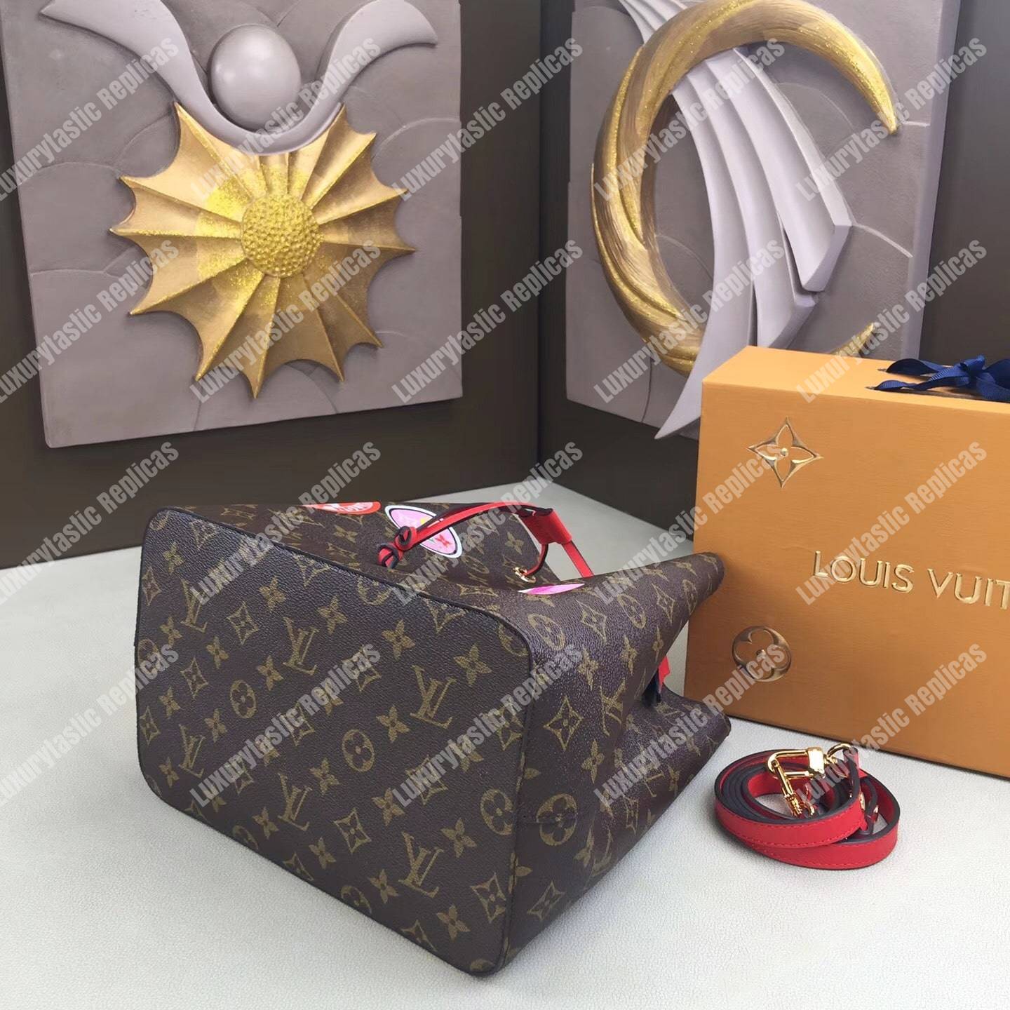 LV NéoNoé Monogram Special Edition Red