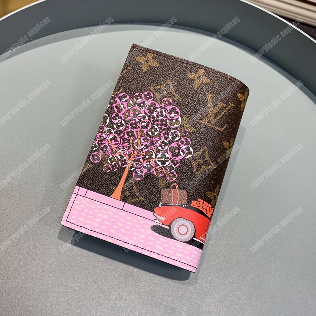 LV Passport Cover Monogram Eiffel Tower