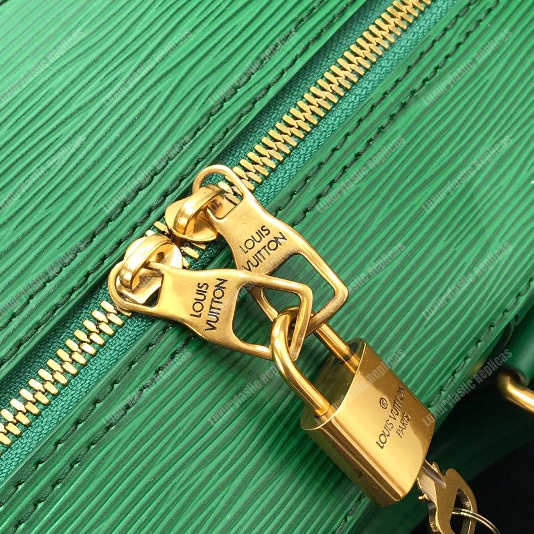 LV Men Runway Box Epi Leather Green