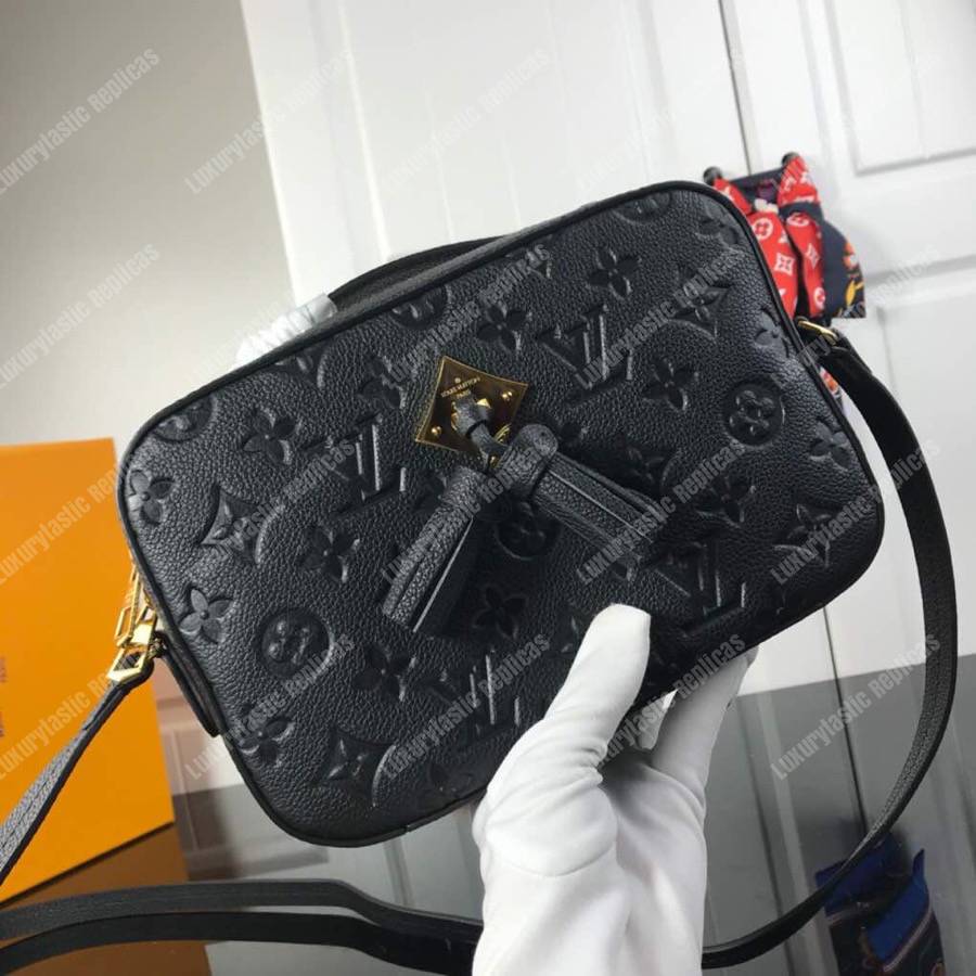 LV Saintonge Monogram Empreinte Leather Noir
